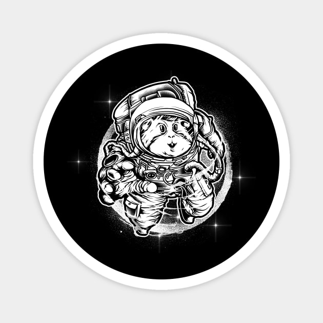 Hamster Cosmonaut In Space Magnet by FEBOO